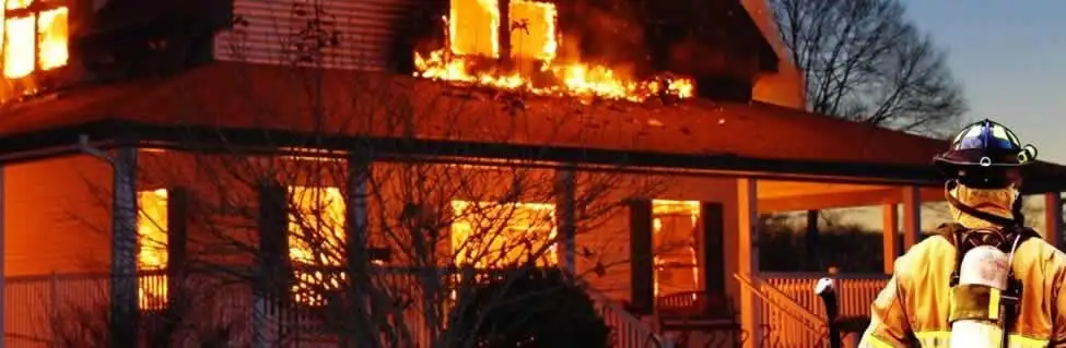 fire damage repair emergency response at a residential property affected by an active house fire in Allentown, PA
